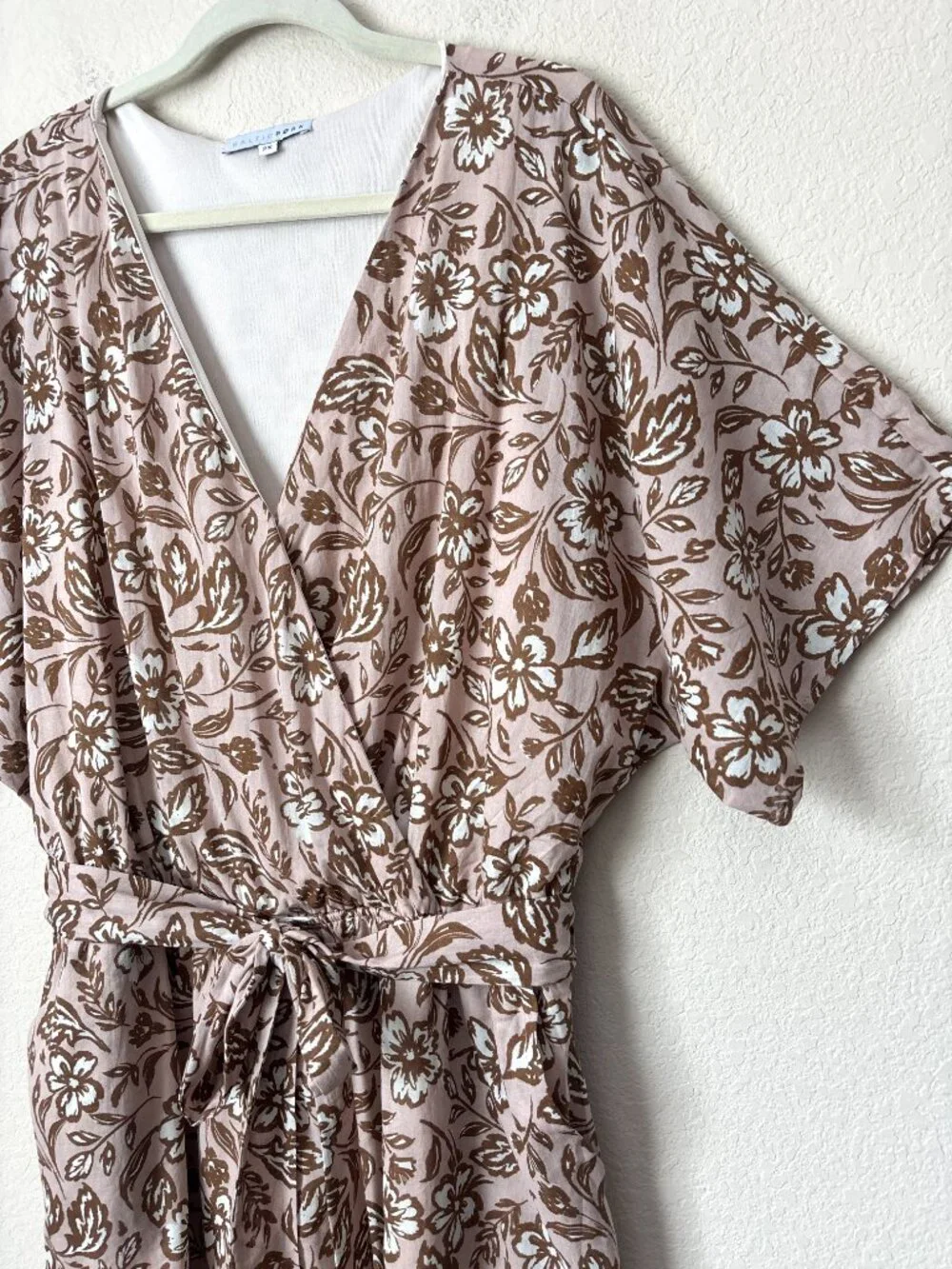 Baltic Born 2X Boho Floral Connor Flattering Tie Waist Romper - Picture 4 of 14